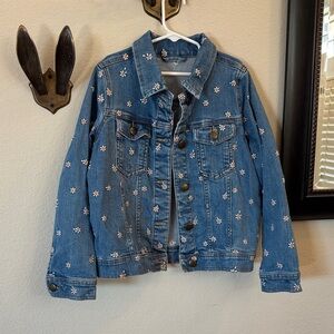 Hanna Andersson Blue Daisy Jean Jacket